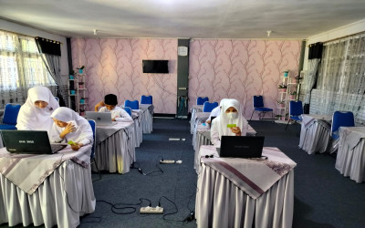 MTs Darul Mubin Kota Gorontalo Laksanakan Gladi Bersih ANBK 2022