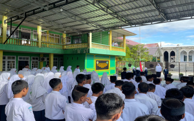 MTs Darul Mubin Gelar Upacara Perdana Tahun 2025, Tekankan Doa, Bakti, dan Usaha untuk Raih Sukses